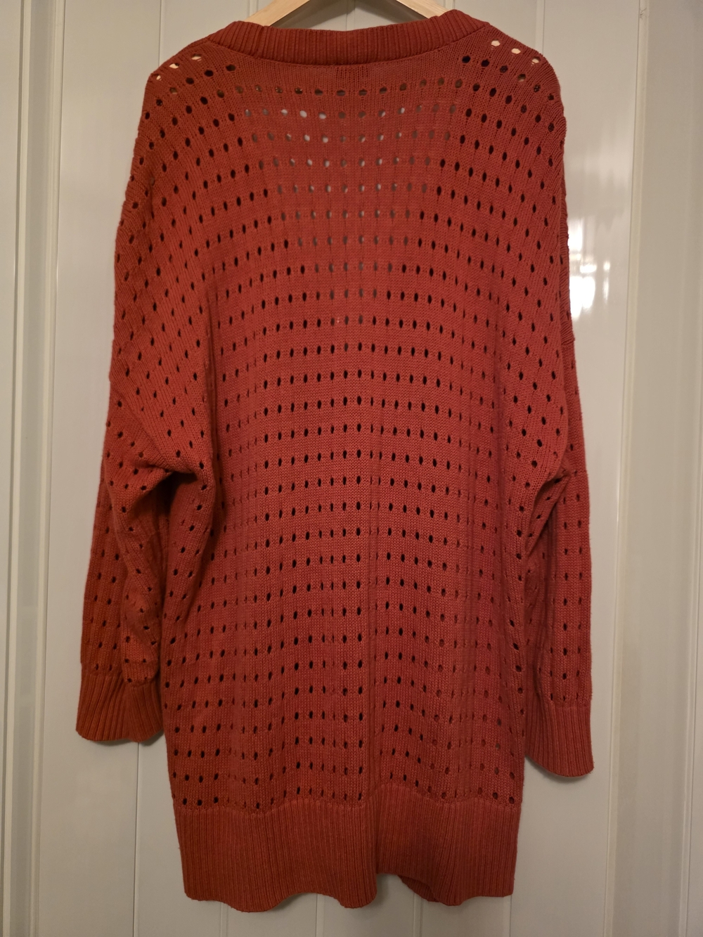 torrid Red Openwork Cable-Knit Button Cardigan - Picture 4 of 4